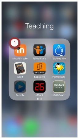 Ouvrir Moodle Mobile
